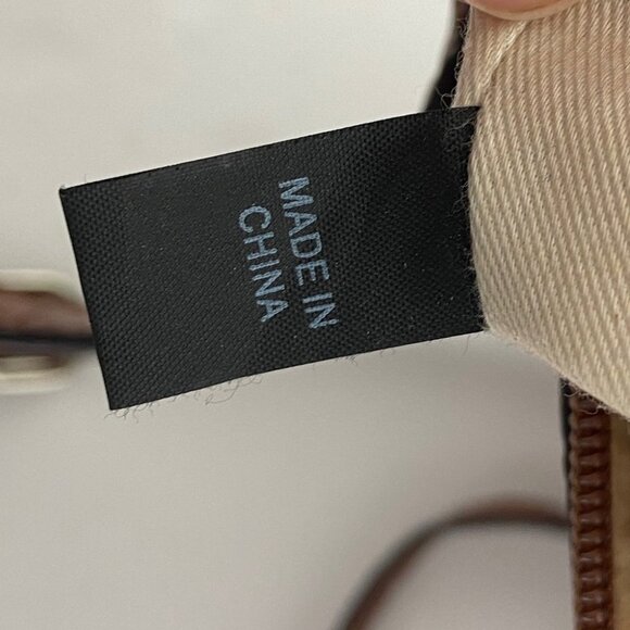 Guess Brown Leather Crossbody Bag Purse Handbag Top Zipper Bohemian 90s Y2K Boho - Picture 12 of 14